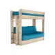 Диван Твинс двухъярусный, бирюза