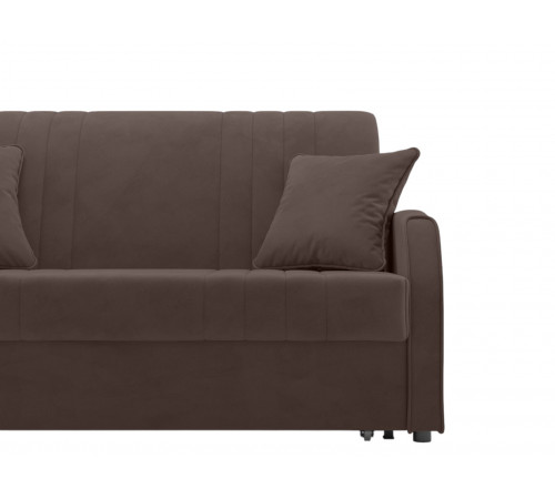 Диван Сантос 140 с ящиком, коричневый