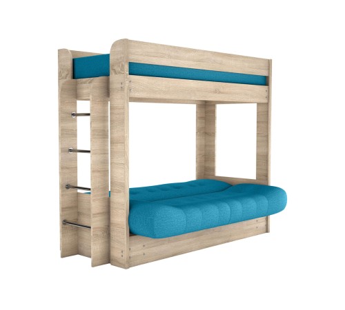 Диван Твинс двухъярусный, бирюза