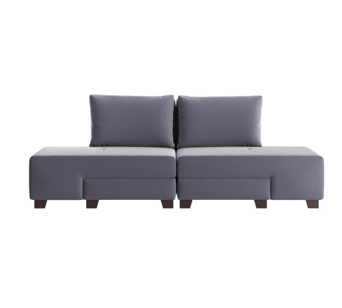 Диван Ленни 2 секции, серый