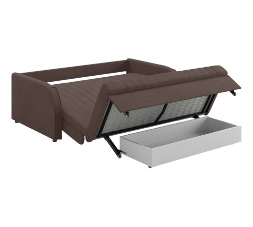 Диван Сантос 160 с ящиком, коричневый