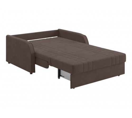 Диван Сантос 120 с ящиком, коричневый