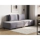 Диван Ленни 2 секции, серый