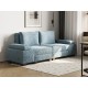 Диван Ленни с подушкой, серо-голубой