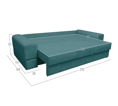 Диван Ландо, мятный