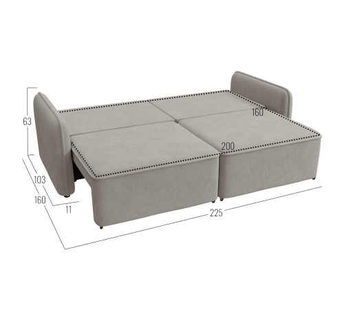 Диван Эннио, бежевый