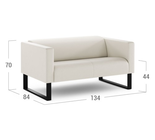 Диван Эбот Мини, белый