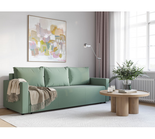 Диван Непал (рогожка), бирюзовый