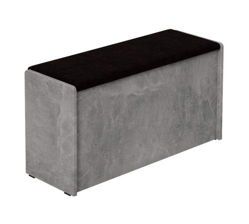 Пуф Чикаго широкий, ателье светлый/коричневый, рогожка