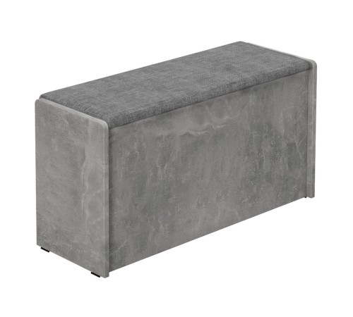 Пуф Чикаго широкий, ателье светлый/серый, рогожка