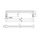 Ручка-скоба FS212, 00-00109369, черный матовый