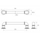 Ручка-скоба S-4120-128 BBLN, темный никель