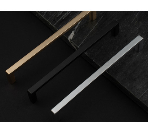 Ручка-скоба S-4116-96 BL, матовый черный