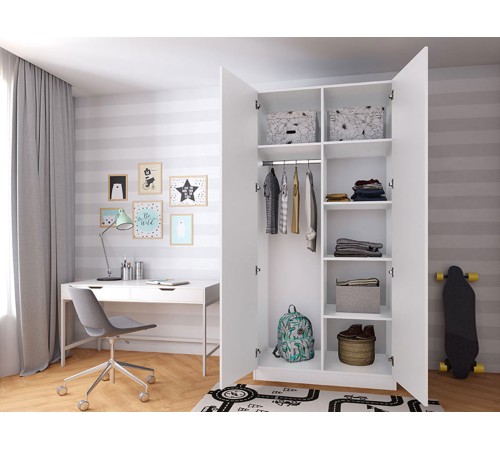 Шкаф Simple 2 дв, белый Шкаф Simple 2 дв, белый