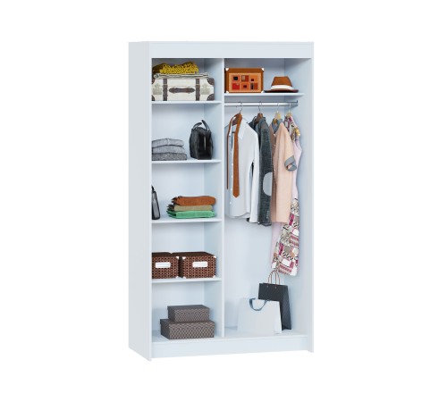 00-00015518 Шкаф-купе Вернон с зеркалом 2 дв, белый