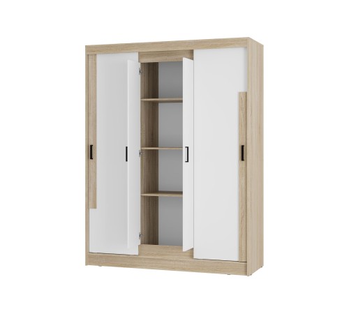 Шкаф-купе Сара, дуб сонома/белый