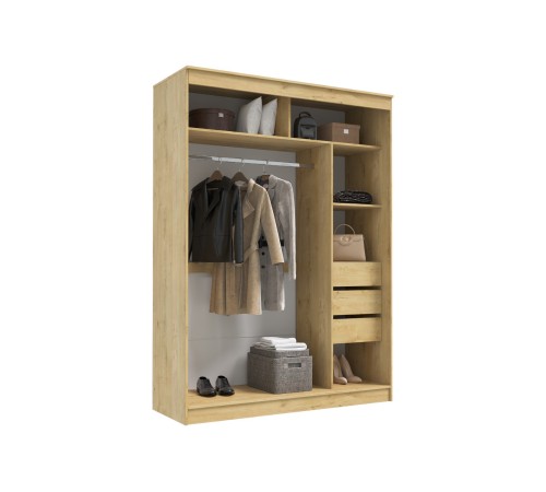 Шкаф-купе Гранд 160 см, дуб вотан