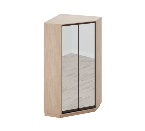 Шкаф-купе Маршал угловой №71 220-110, ясень шимо светлый/бронза