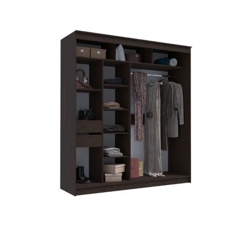 Шкаф-купе Гранд 200 см, дуб венге