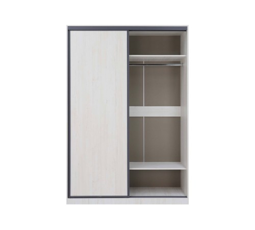 Шкаф-купе Винтер 160 с зеркалом, винтерберг/темно-серый