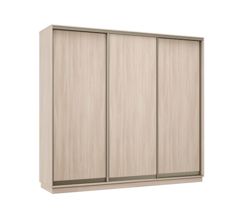 Шкаф-купе Маршал Лайт 21 220х180х45 (каркас белый 07, фасады 02.02.02 белый 07.07.07), профиль шампань 03