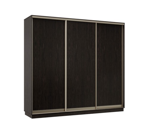 Шкаф-купе Маршал Лайт 21 220х180х45 (каркас белый 07, фасады 02.02.02 белый 07.07.07), профиль шампань 03