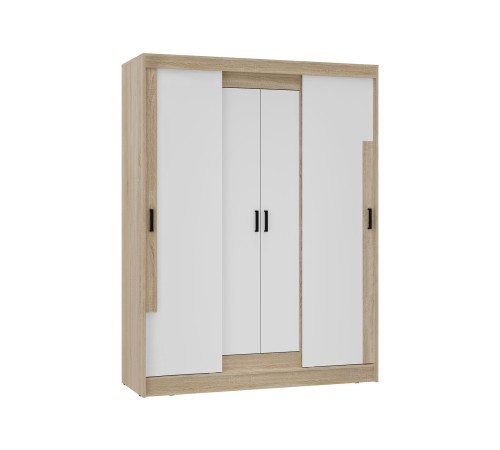 Шкаф-купе Сара, дуб сонома/белый