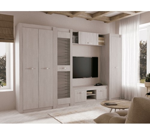 Шкаф навесной Далия, ясень белый