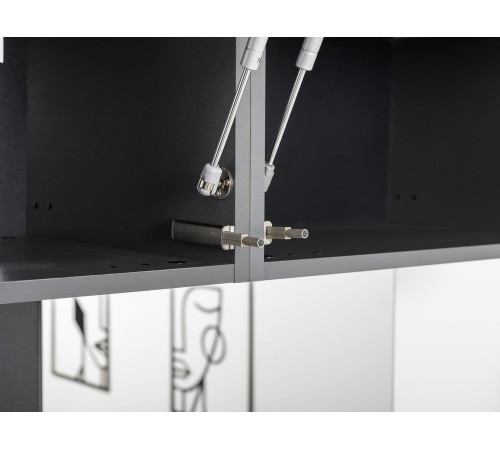 Шкаф навесной Сидней 16.314.02, антрацит/веллюто капучино