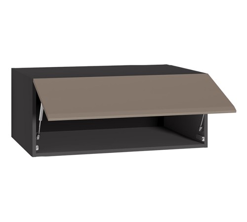 Шкаф навесной Сидней 16.314.01, антрацит/веллюто капучино