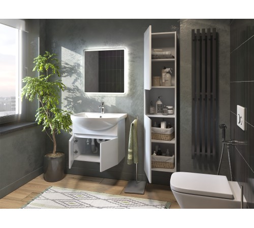 Шкаф навесной Винг 350, белый