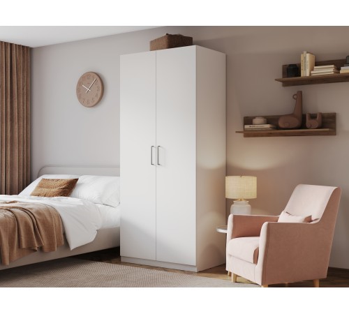 Шкаф 2 дв Сиена ШК-22 с полками и ящ, белый