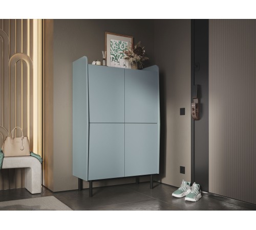 Шкаф 4 дв Бруно, дасти Грин