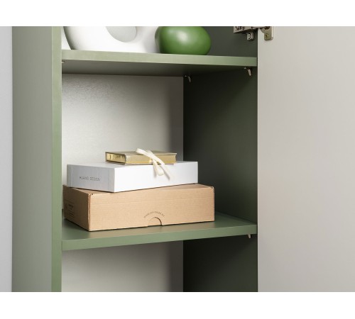 Шкаф 1 дв Марион 16.333.01, дымчатый зеленый/олива шагрень