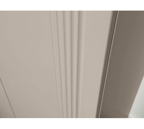 Шкаф 2 дв Рич, кашемир/фрапучино матовый/черный