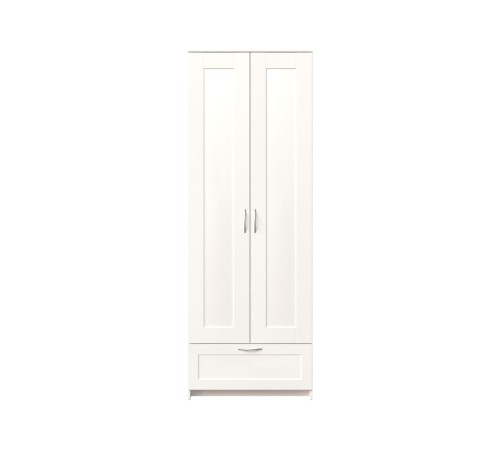 Шкаф 2 дв Сириус 78,2x219,6x58,5 с 1 ящ, белый Шкаф 2 дв Сириус 78,2x219,6x58,5 с 1 ящ, белый