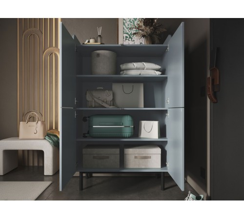 Шкаф 4 дв Бруно, дасти Грин