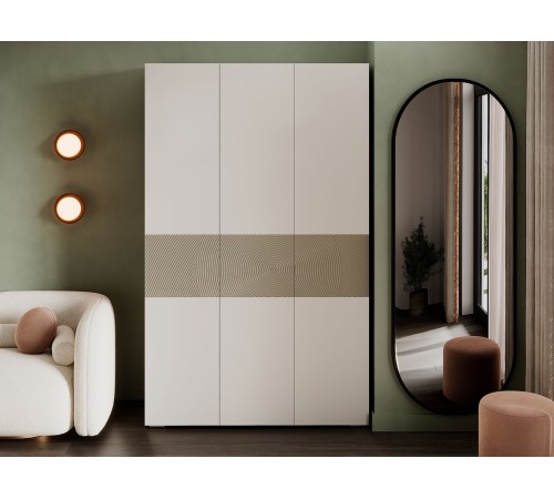 Шкаф 3 дв Атлантис, кашемир/флан матовая