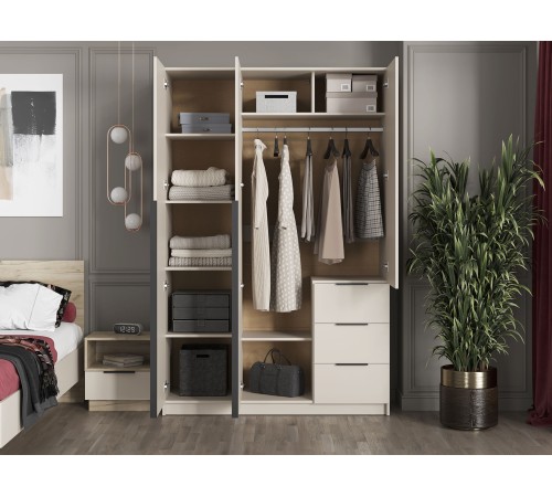 Шкаф 3 дв Вентуро, кашемир