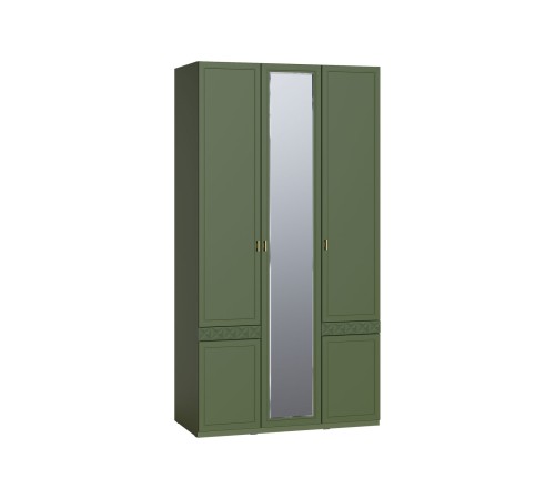 Шкаф 3 дв Марион 16.340.03, дымчатый Зеленый/олива шагрень