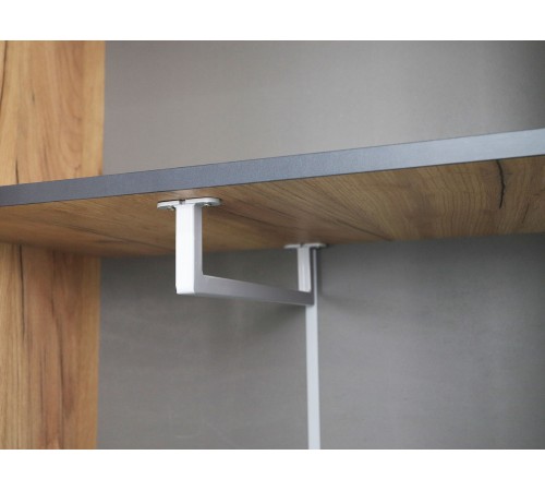 Шкаф 3 дв Ольга-Лофт 33, дуб крафт золотой/темно-серый