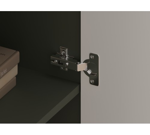 Шкаф 1 дв Амели без фрезеровки, оливковый базальт