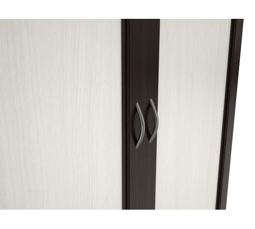 Шкаф 2 дв Мерлен 101 со штангой и полками, венге/дуб атланта