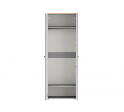 Шкаф 2 дв Хеминг 229,6х80х54,3, серый