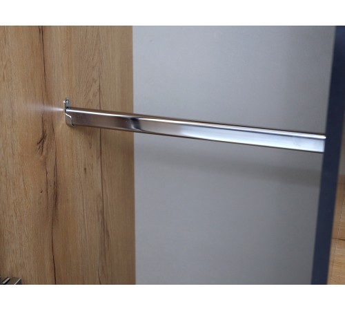 Шкаф 4 дв Лофт-4, дуб крафт золотой/черный