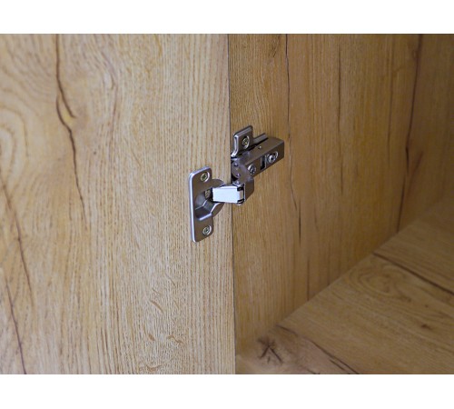 Шкаф 4 дв Лофт-4, дуб крафт золотой/черный