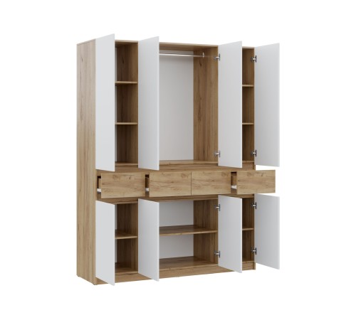 Набор мебели Бостон Лайт, дуб крафт золотой/белый