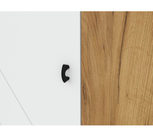 Шкаф 3 дв Кайло, дуб золотой/белый матовый