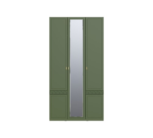 Шкаф 3 дв Марион 16.340.03, дымчатый Зеленый/олива шагрень