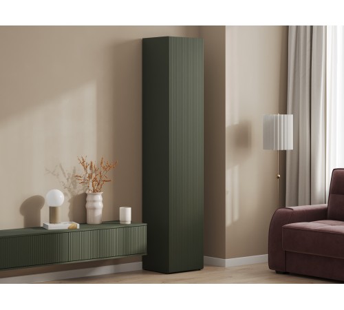 Шкаф 1 дв Амели, оливковый базальт